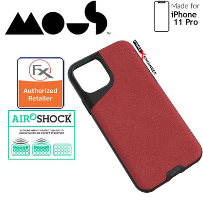 Mous Contour Colour for iPhone 11 Pro (Red Leather) - Forexengineer-malaysia