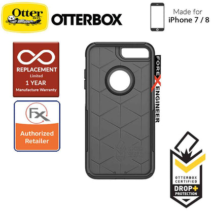 OtterBox Commuter Series for iPhone 8 - 7 - 2 Layers Lightweight Protection Case - Black (Compatible with iPhone SE 2nd Gen 2020) - Forexengineer-malaysia