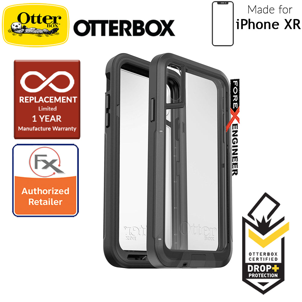 Otterbox Pursuit for iPhone XR - Thinnest & Toughest Otterbox Case- Black - Clear