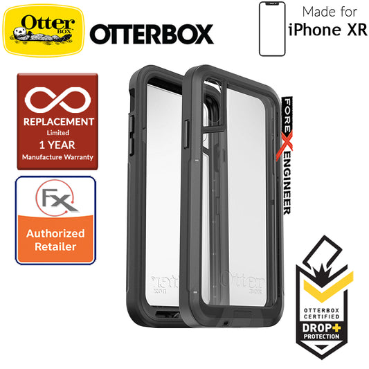 Otterbox Pursuit for iPhone XR - Thinnest & Toughest Otterbox Case- Black - Clear