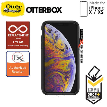 OTTER + POP Symmetry for iPhone X - Xs - Slim Protective Case with Pop Sockets - Black - Forexengineer-malaysia