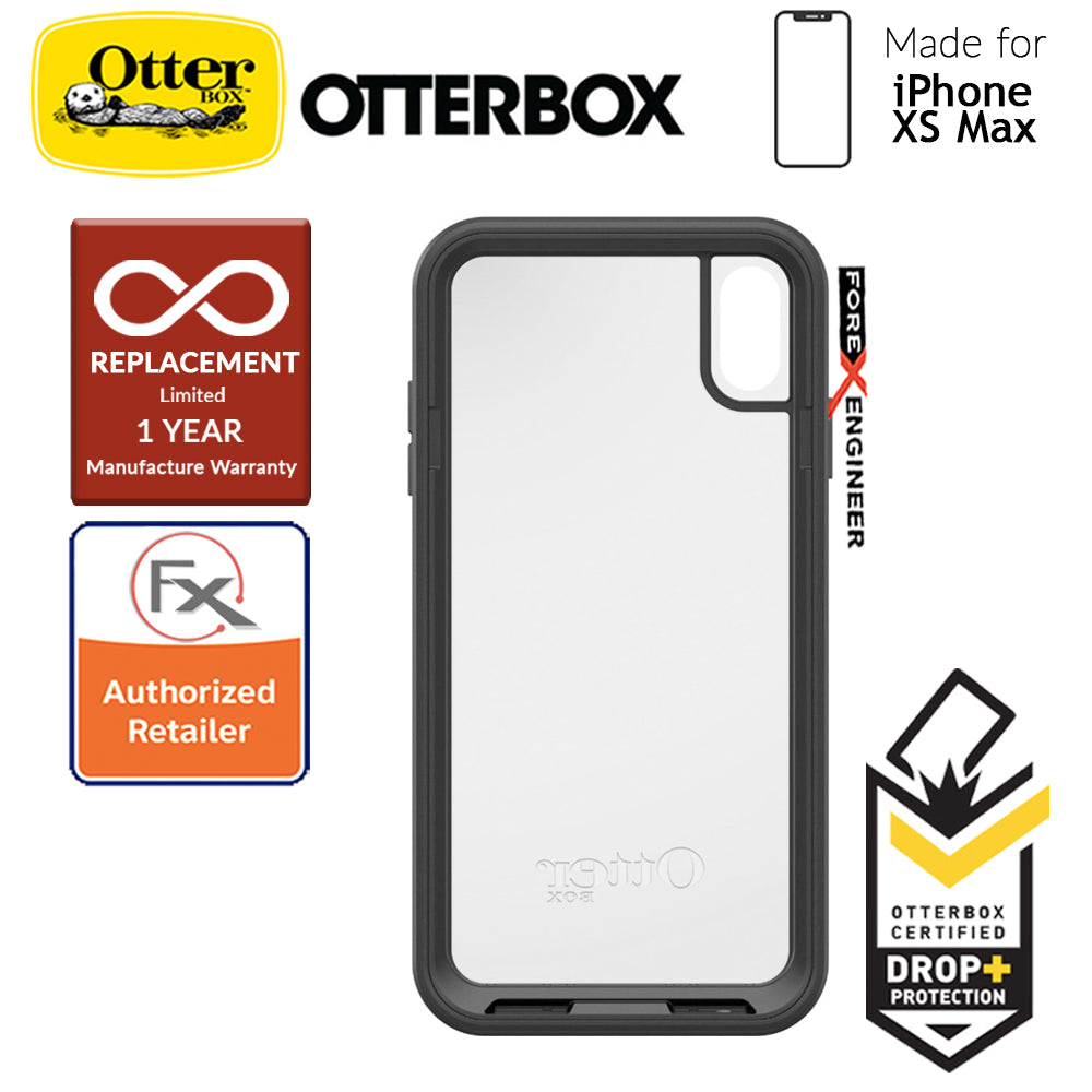 Otterbox Pursuit for iPhone Xs Max - Ultra thin ShockProof & DustProof Protection - Black - Clear