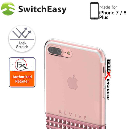 SwitchEasy Revive for iPhone 7 - 8 Plus - Luxe Diamond Cut Design - Rose Gold - Forexengineer-malaysia