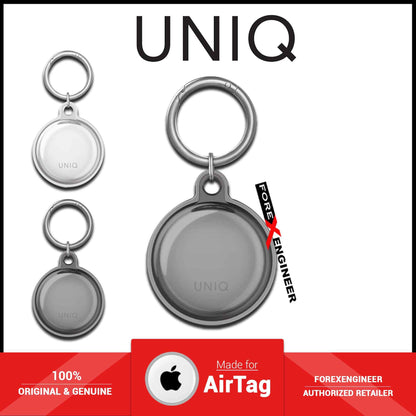 [RACKV2_CLEARANCE] UNIQ Glase Case for AirTag - Clear Protective Case in True Clarity - Smoke (Barcode: 8886463677452 )