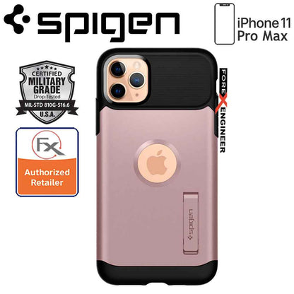 Spigen Slim Armor for iPhone 11 Pro Max (Rose Gold) - Forexengineer-malaysia