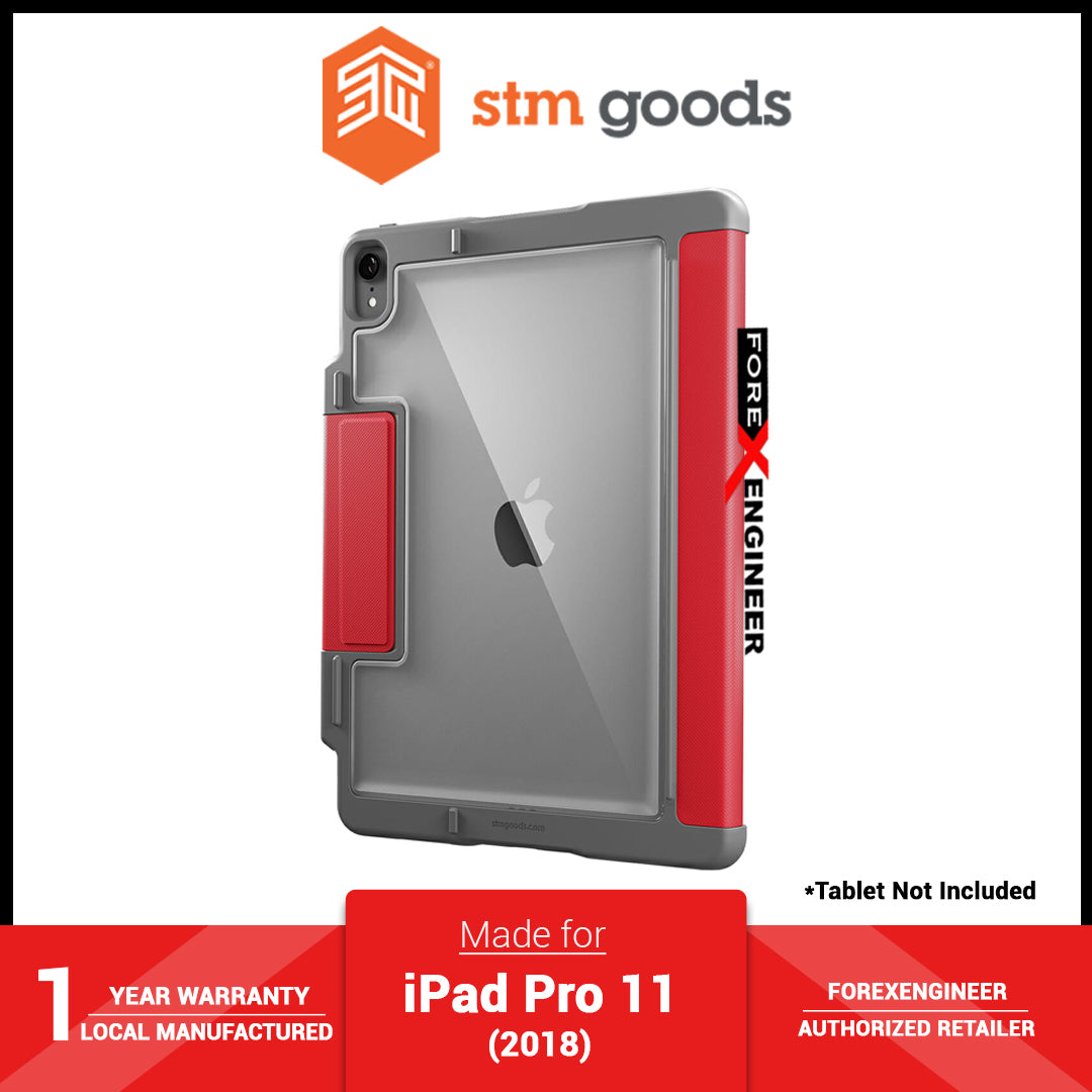 STM Dux Plus for iPad Pro 11" - 11 inch ( 2018 ) - Red ( Barcode : 765951762901 )