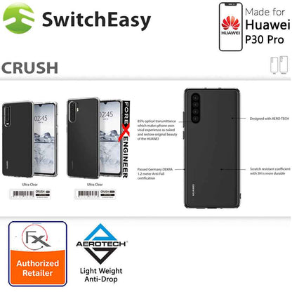 [RACKV2_CLEARANCE] SwitchEasy Crush for Huawei P30 Pro - Drop Tested Protection Case - Ultra Clear - Forexengineer-malaysia