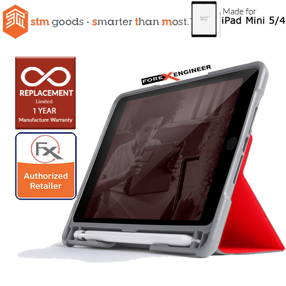 STM Dux Plus Duo for iPad Mini 5 - Mini 4 - Red Color ( Barcode: 765951763649)