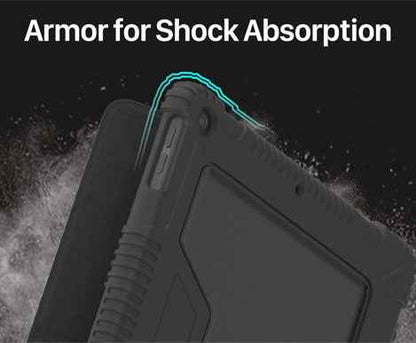 AmazingThing Military Drop Proof Case for iPad 10.2inch 7th - 8th - 9th Gen ( 2019 - 2021 ) - Antimicrobial Case - Black (Barcode: 4892220389371 )