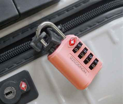 Monocozzi Bon Voyage TSA Letter Luggage Lock - Coral (Barcode: 4895199102095 )