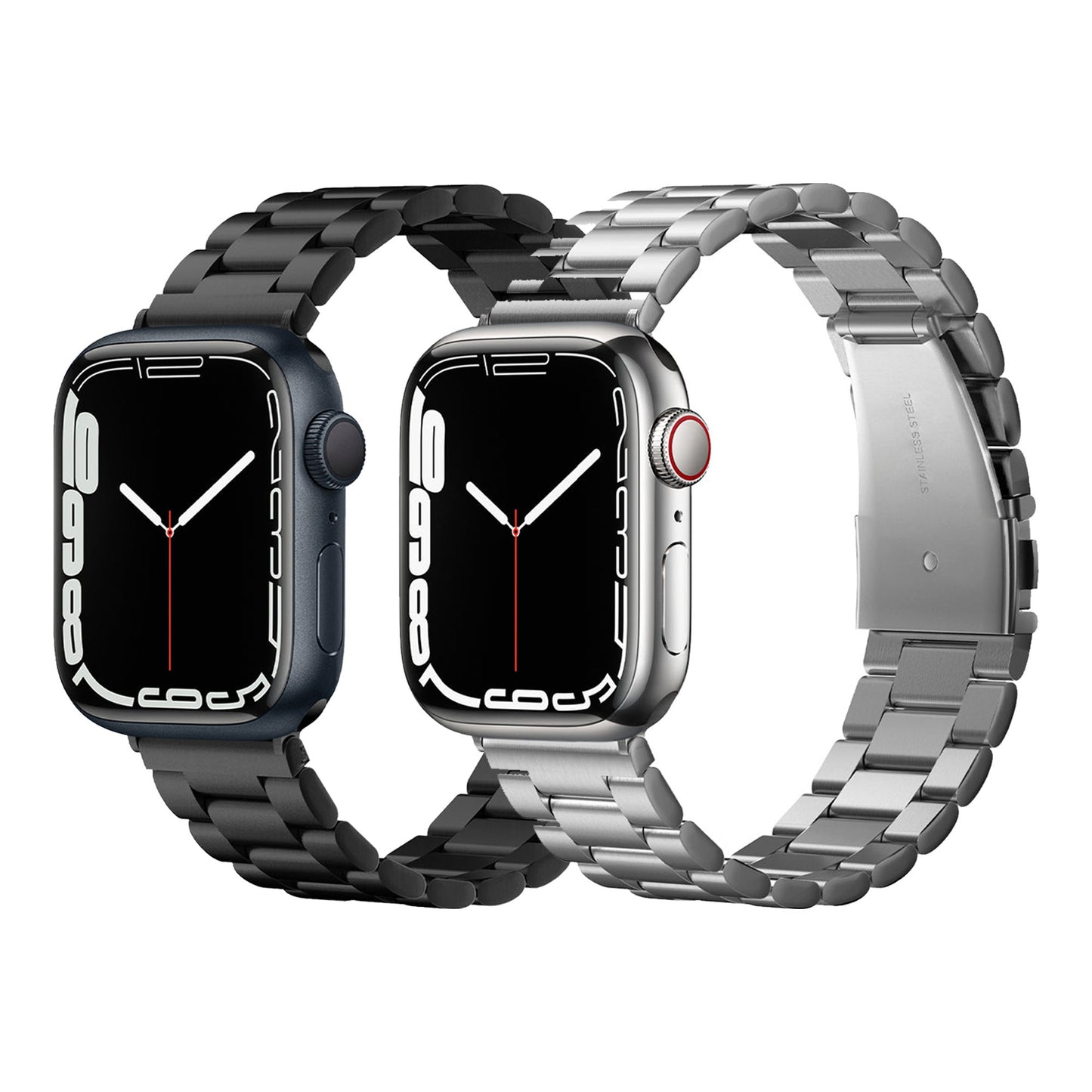 Spigen Modern Fit Watch Band for Apple Watch Series 7 - 6 - SE - 5 - 4 - 3 - 2 ( 45 - 44 - 42mm ) - Silver (Barcode: 8809613768831 )