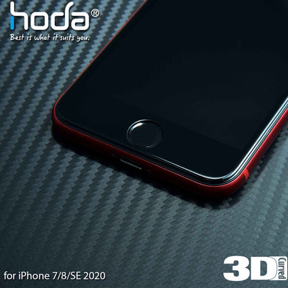 Hoda Tempered Glass Full Coverage for iPhone SE ( 2022 - 2020 ) compatible with iPhone 7 - 8 - 2.5D 0.33mm - Clear (Barcode: 4713381516942 )