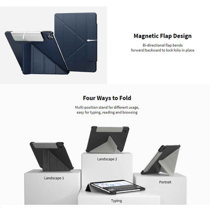 SwitchEasy Origami for iPad Pro 11" - Air 10.9" ( 2022 - 2018 ) M1 Chip - Black (Barcode: 4895241100758 )