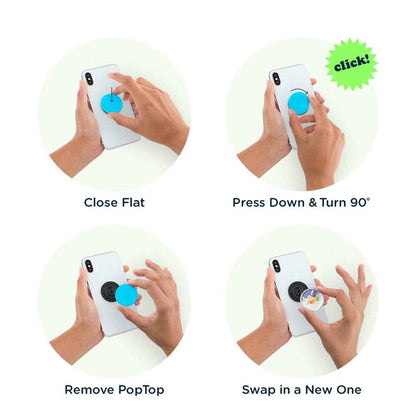 Popsockets PopGrip Luxe - Tidepool Candy Cane Lane