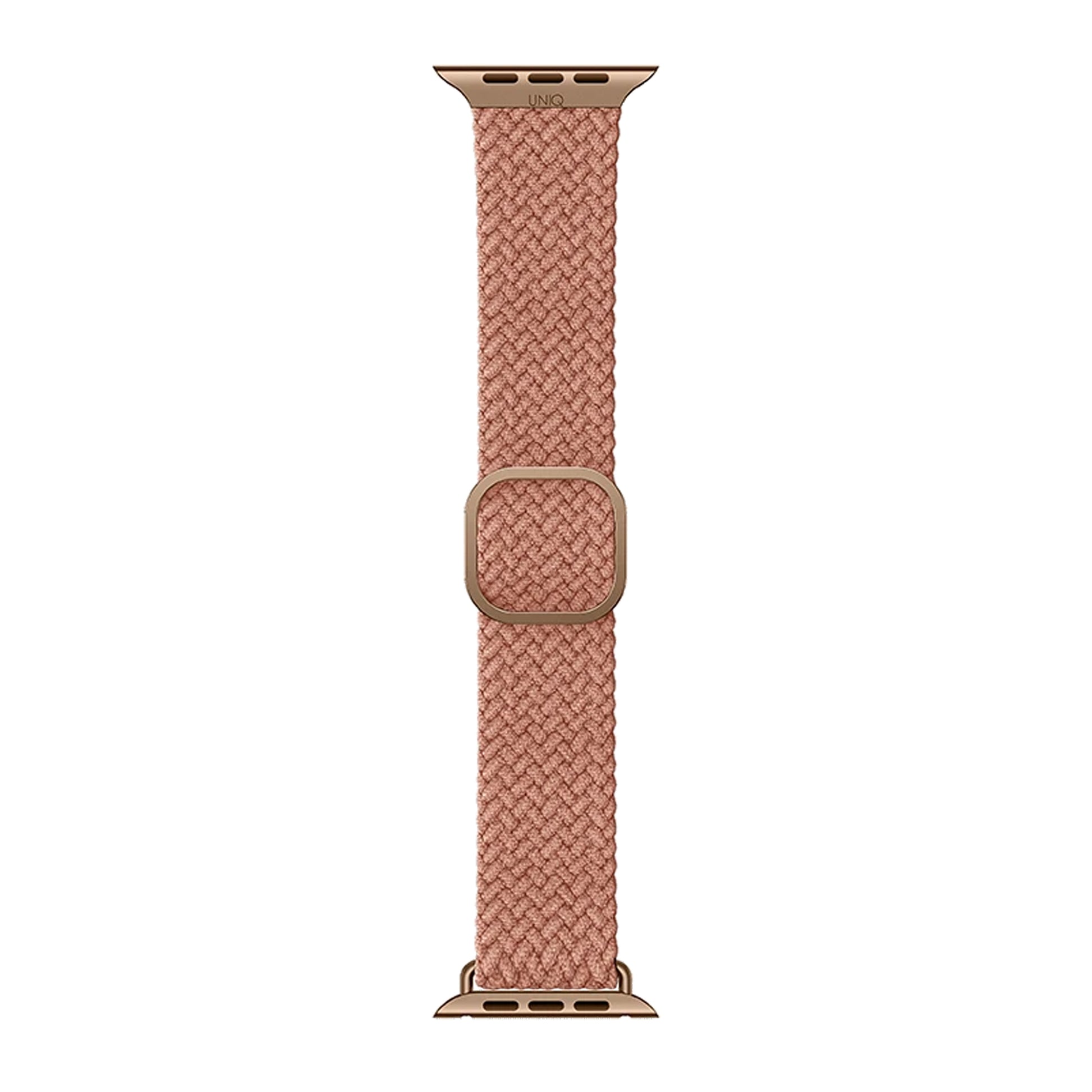 UNIQ Aspen Braided Strap for Apple Watch Series 7 - SE - 6 - 5 - 4 - 3 - 2 - 1 ( 45mm - 44mm - 42 mm ) - Grapefruit Pink (Barcode: 8886463677117 ) - Forexengineer-malaysia