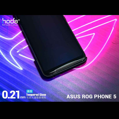 Hoda Tempered Glass for ASUS Rog Phone 5 - 5 Pro - 5 Ultimate ( 0.21mm ) - Evolution Strenghened Edge Full Coverage - Clear ( Barcode : 4711103540602 )