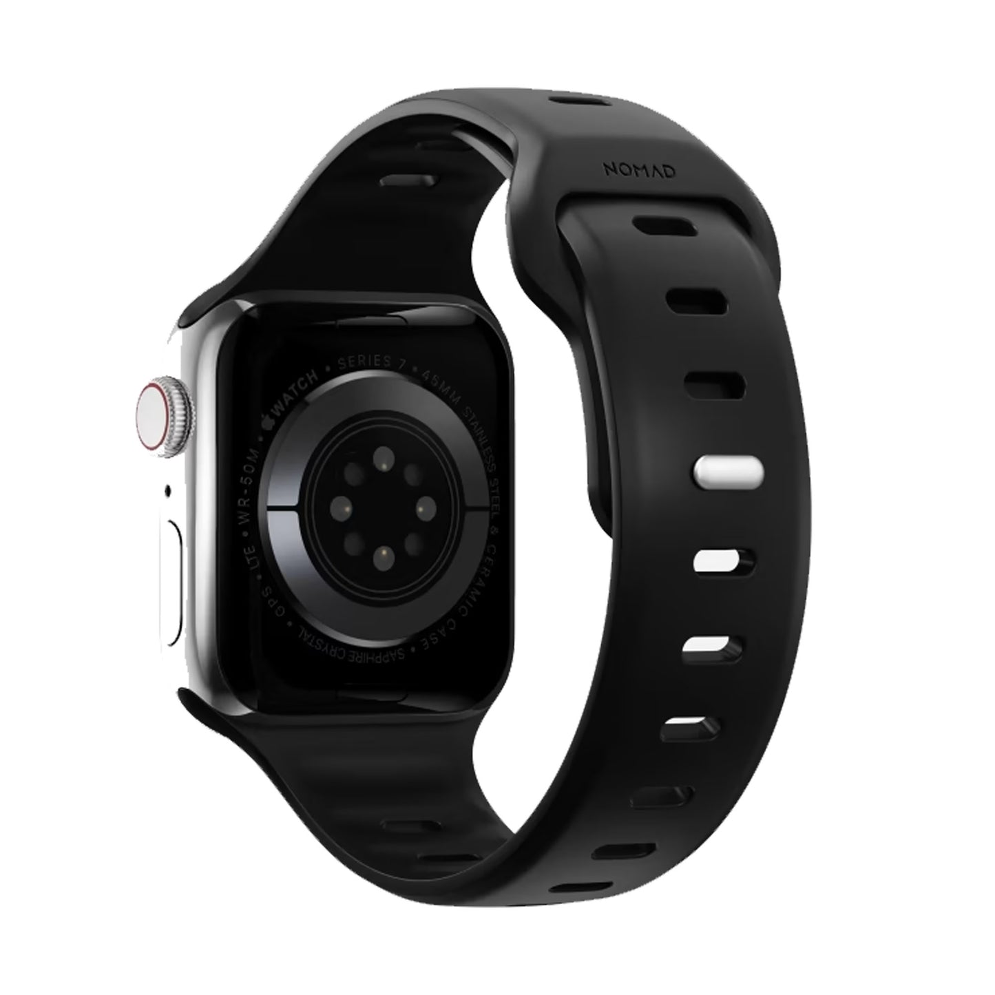 Nomad Sport Slim Band for Apple Watch 41mm - 40mm - 38mm ( Series SE - 7 - 6 - 5 - 4 - 3 - 2 - 1 ) - Black ( Barcode: 856500011530 )