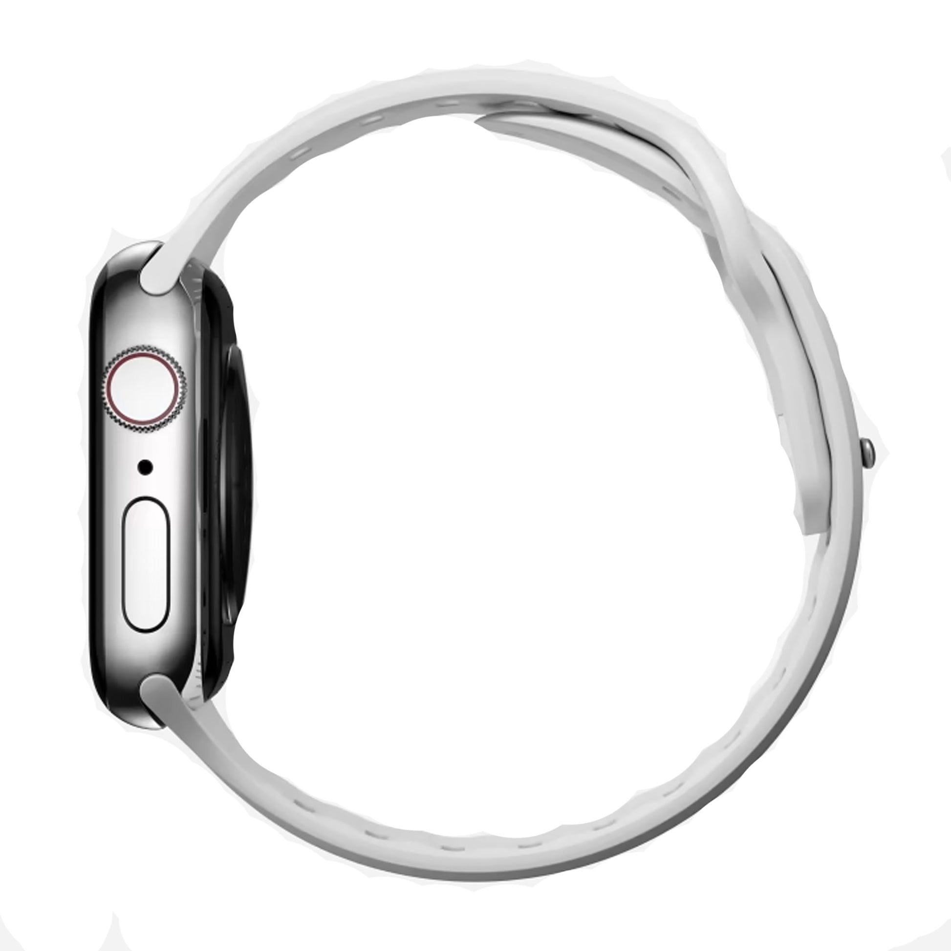 [ONLINE EXCLUSIVE] Nomad Sport Slim Band for Apple Watch 41mm - 40mm - 38mm ( Series SE - 7 - 6 - 5 - 4 - 3 - 2 - 1 ) - White ( Barcode: 856500011424 ) - Forexengineer -Malaysia- 856500011424