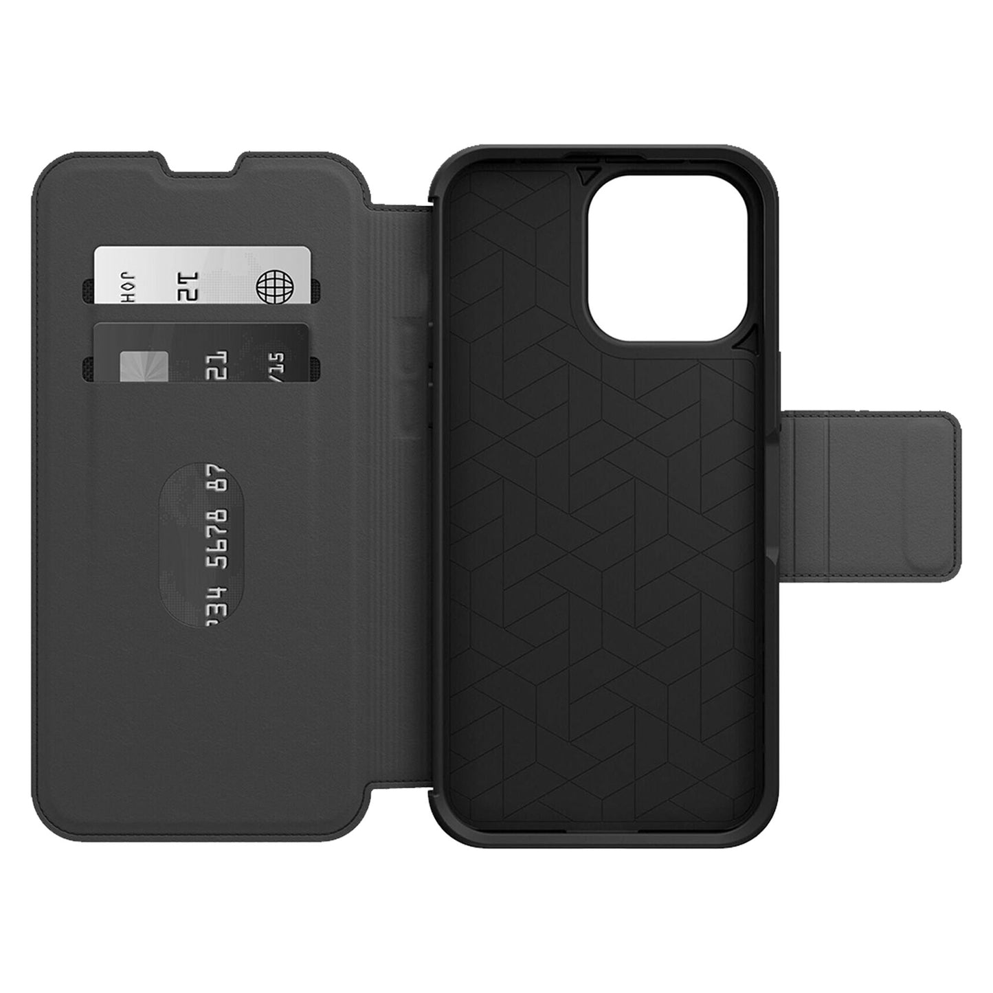 Otterbox Strada Folio for iPhone 14 Pro Max - Shadow Black (Barcode: 840262381857 )