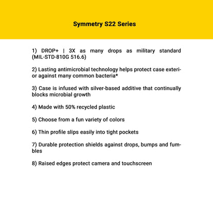 Otterbox Symmetry Series Case for Samsung Galaxy S22 Ultra - Reset Purple (Barcode: 840104296004 )