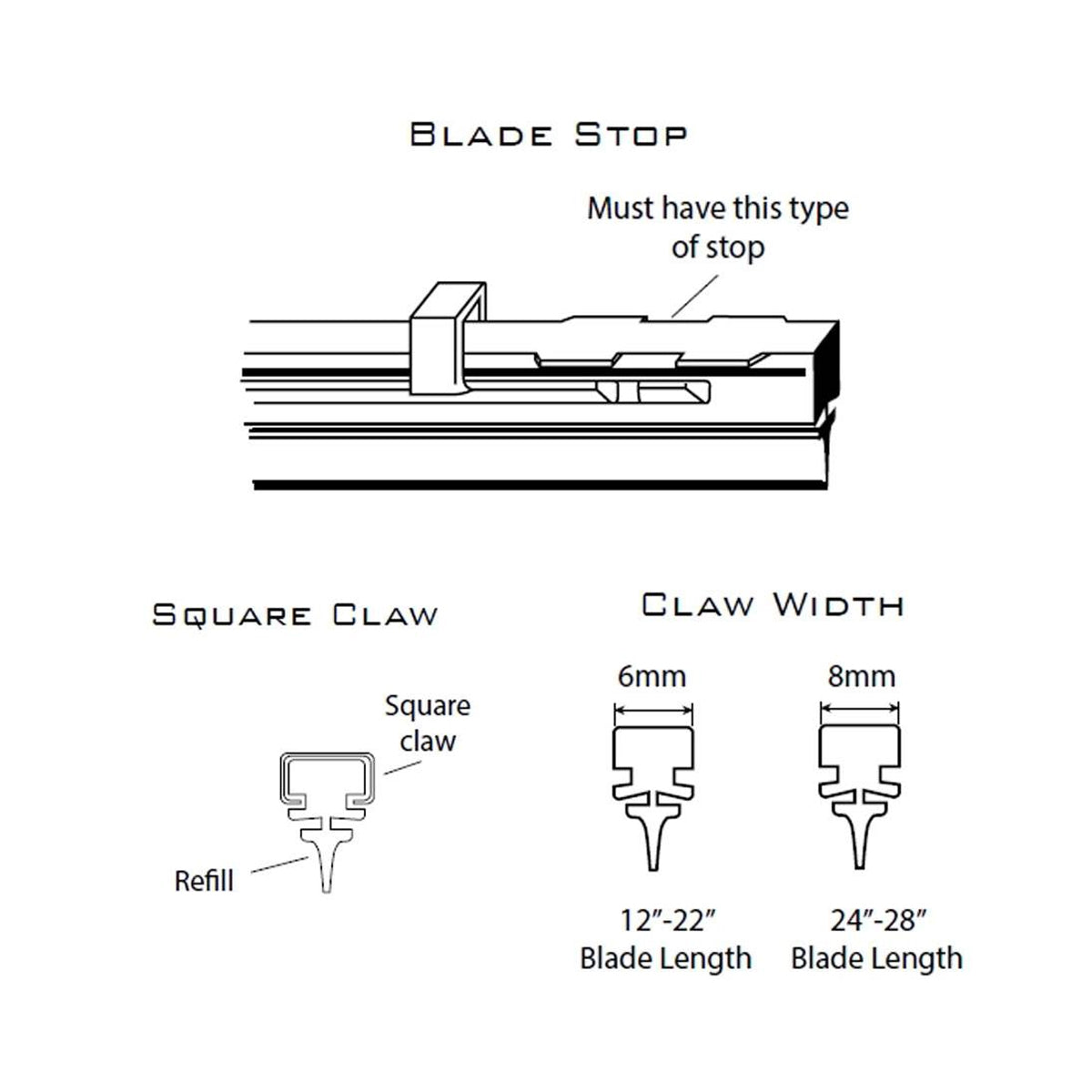 PIAA SILICONE WIPER REFILL for Radix & Aero Vogue Blade ( 28" ) ( 8mm ) (Barcode: 722935940700 )