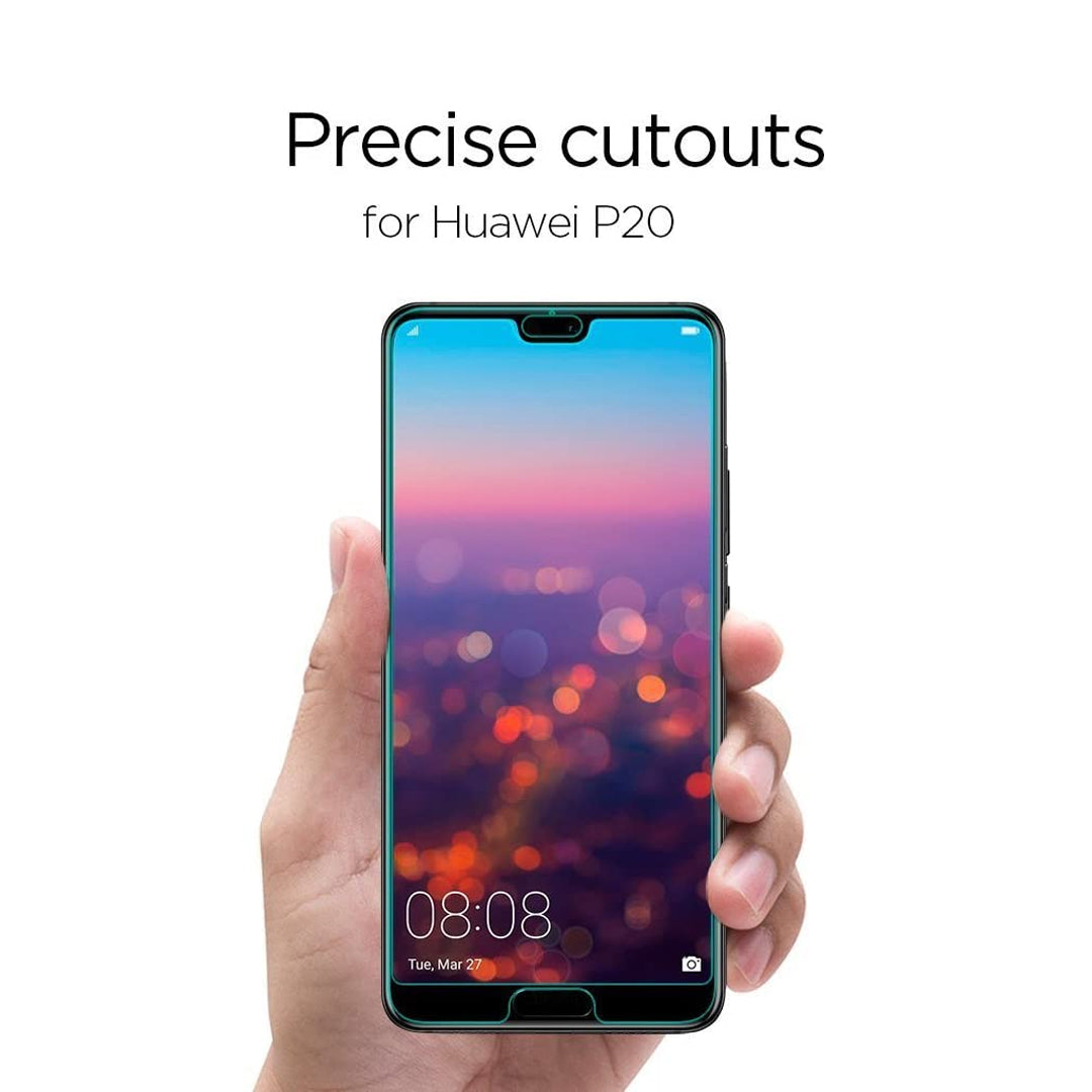 Spigen GlASt R Slim Premium Tempered Glass Screen Protector for Huawei P20 - Clear ( Barcode : 8809565307348 )