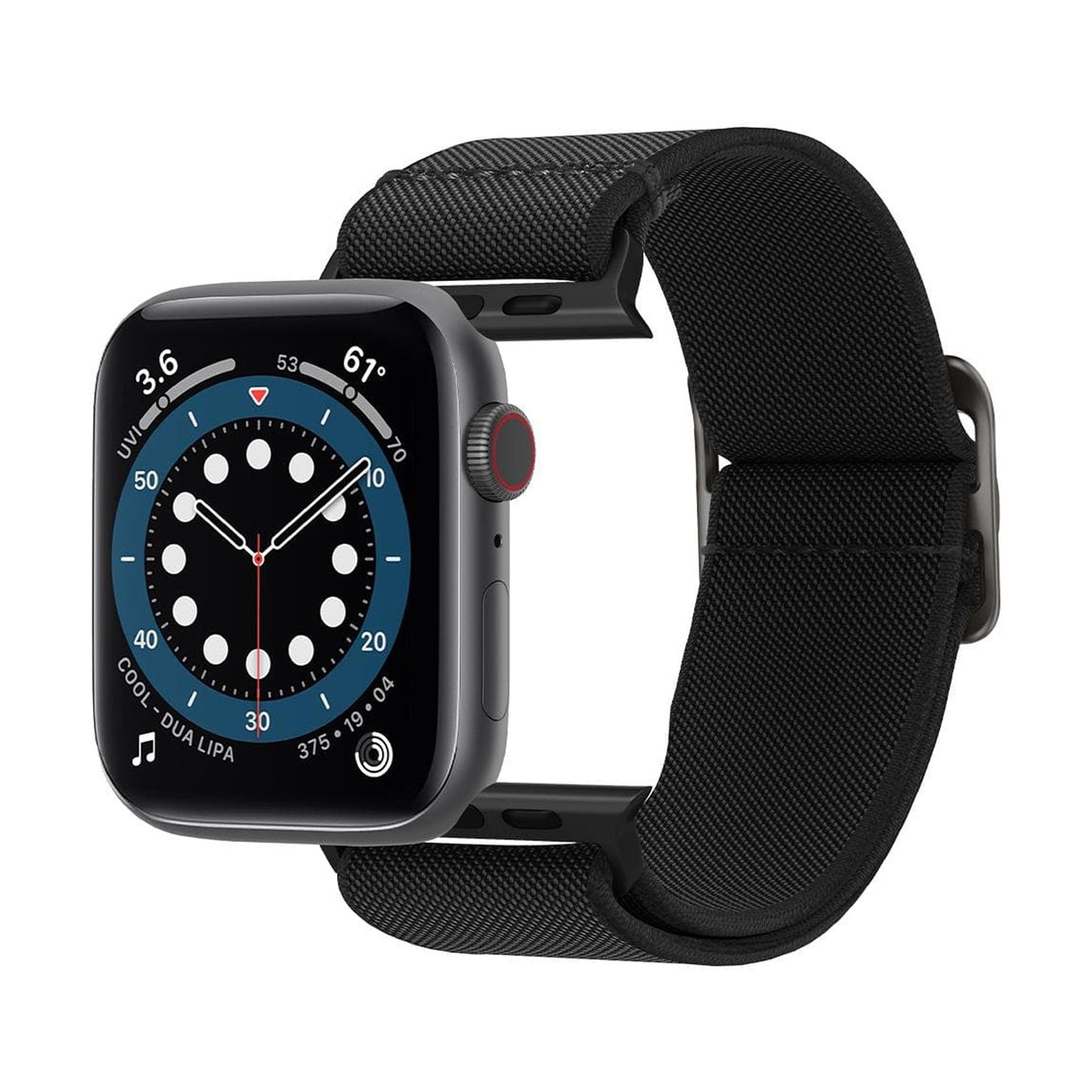 Spigen Lite Fit for Apple Watch Series 7 - SE - 6 - 5 - 4 - 3 - 2 ( 45mm - 44mm - 42mm ) - Black (Barcode: 8809756641534 )