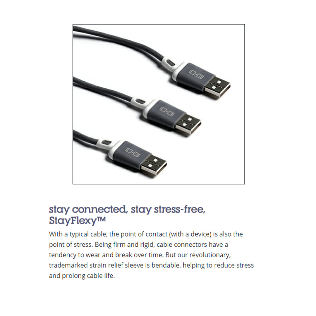 STM Able USB-A to Lightning Cable (1m) - Fast Charging and Data Transfer 2.4A ( Barcode : 765951762635 )