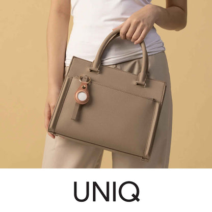 [RACKV2_CLEARANCE] UNIQ Domus Case for AirTag - Include 1 set front & back protective films - Brown (Barcode: 8886463677360 )