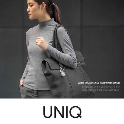 [RACKV2_CLEARANCE] UNIQ Glase Case for AirTag - Clear Protective Case in True Clarity - Smoke (Barcode: 8886463677452 )