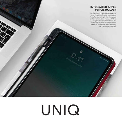 [RACKV2_CLEARANCE] UNIQ New Transforma for iPad Pro 11" - Air 10.9" ( 2022 - 2018 ) M1 Chip - Antimicrobial - Black (Barcode: 8886463677407 )