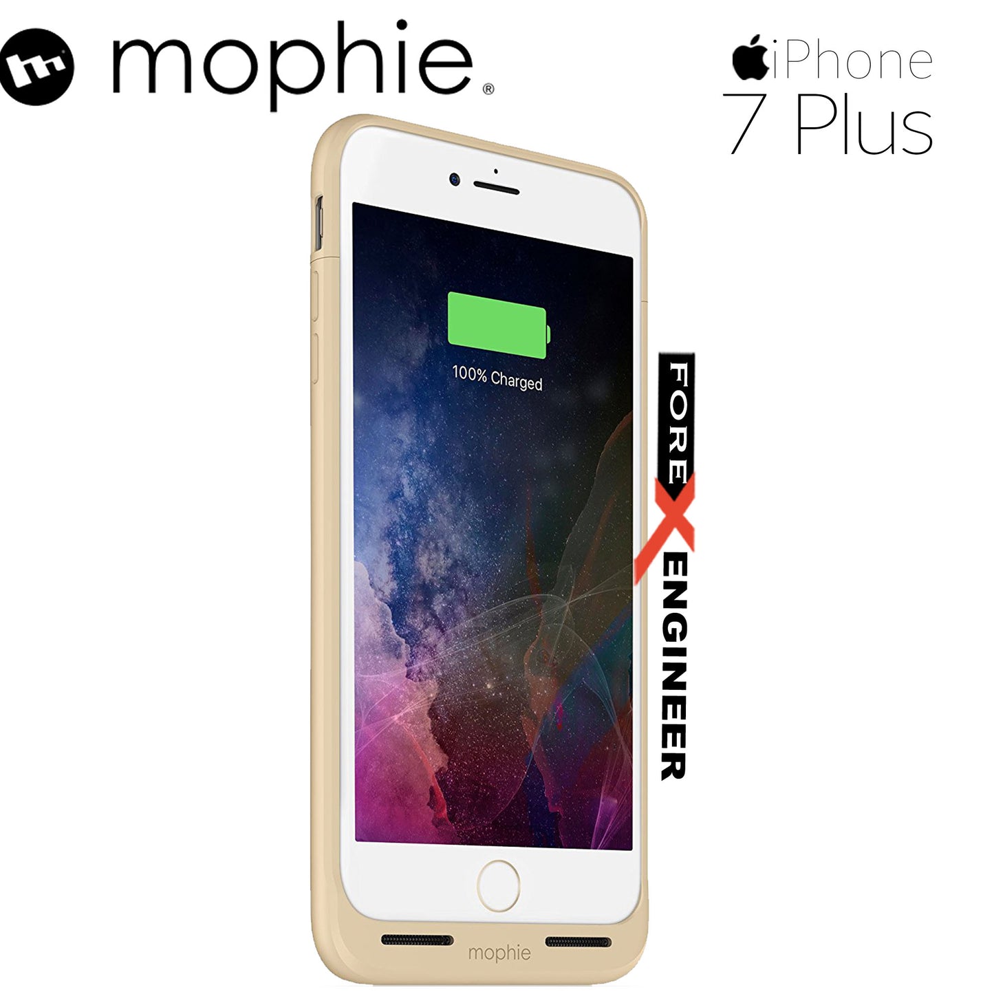 Mophie Juice Pack air for iphone 7 - 8 plus - gold color (wireless charge capable)