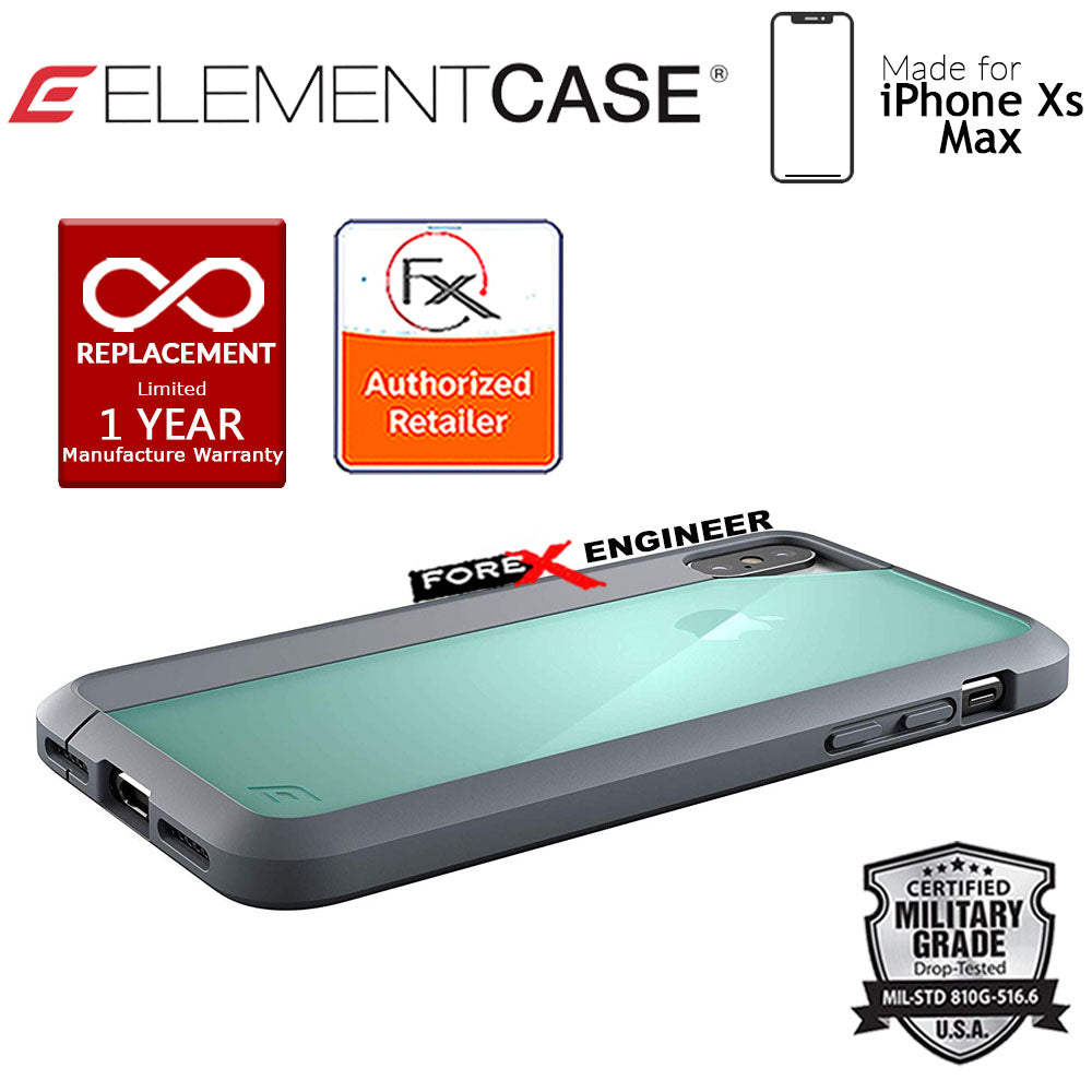 Element Case Illusion for iPhone Xs Max - Military Spec Drop Protection - Green