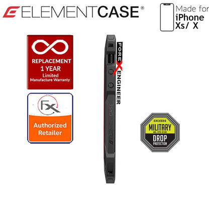 Element Case Rev for iPhone Xs - X - 3 meters Drop Proof Protection - Red - Forexengineer-malaysia