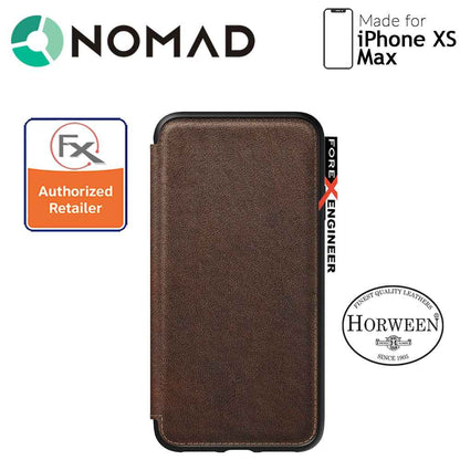 Nomad Leather Folio Case for iPhone Xs Max - Rustic Brown - Forexengineer-malaysia