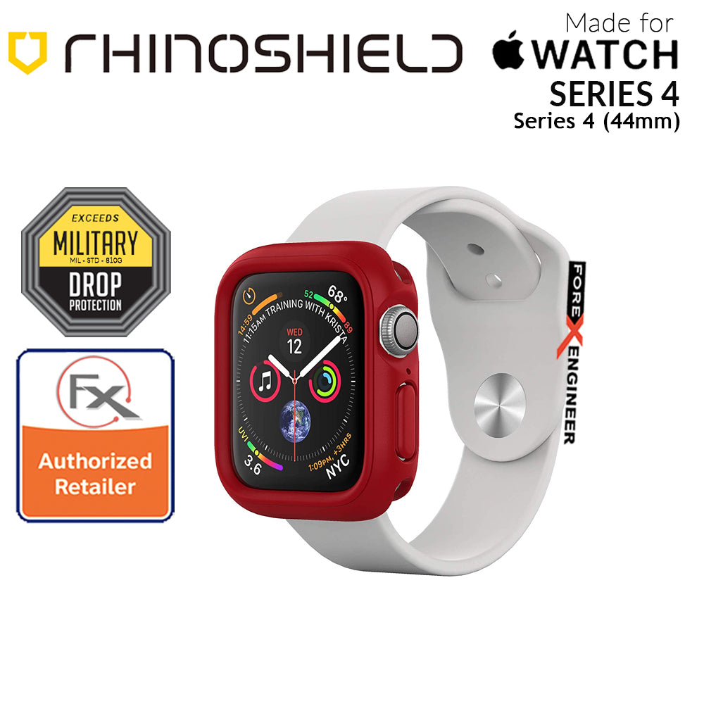 [RACKV2_CLEARANCE] Rhinoshield CrashGuard NX for Apple Watch Series SE - 6 - 5 - 4 - 44mm - Red