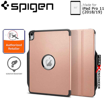 Spigen Smart Fold 2 for iPad Pro 11" (2018-19) - with build in Apple Pencil slot - Rose Gold - Forexengineer-malaysia