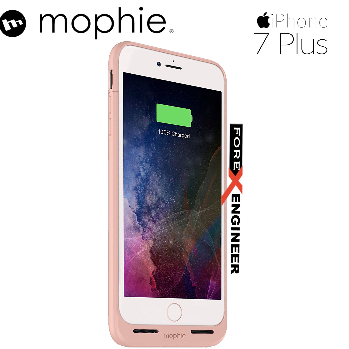 Mophie Juice Pack air for iphone 7 - 8 plus - rose gold color (wireless charge capable)