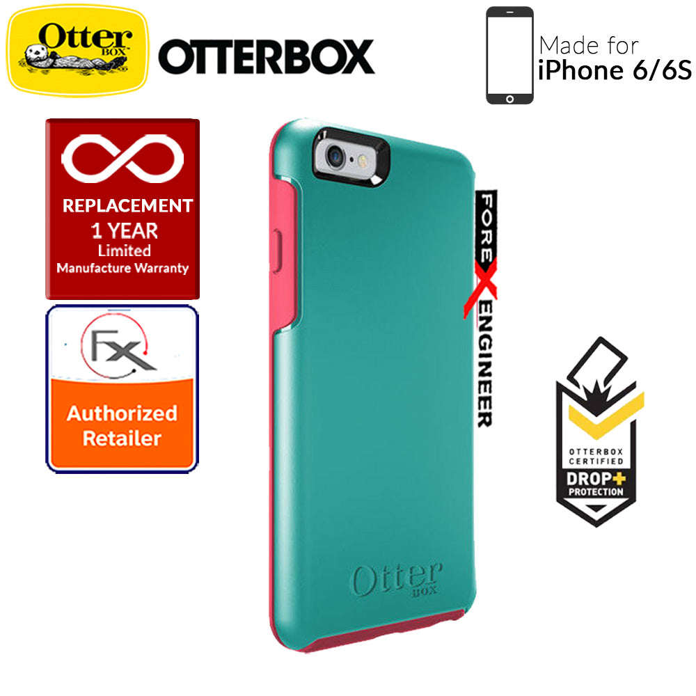 OtterBox Symmetry Series for iPhone 6s - 6 - Teal Rose