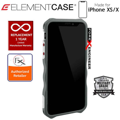 Element Case Recon for iPhone X - Xs - Military Grade Drop Proof Protection Case - White - Forexengineer-malaysia