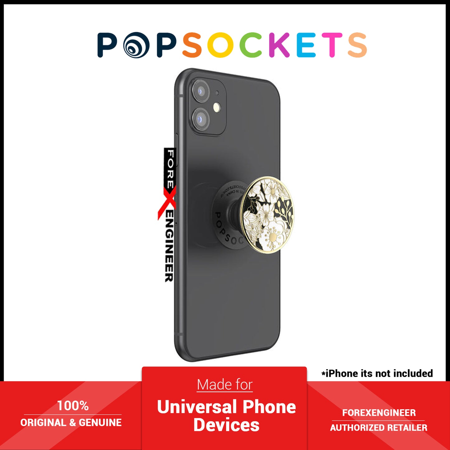 PopSockets PopGrip Swappable Premium - Enamel Wild Flowers (Barcode: 840173706244 )