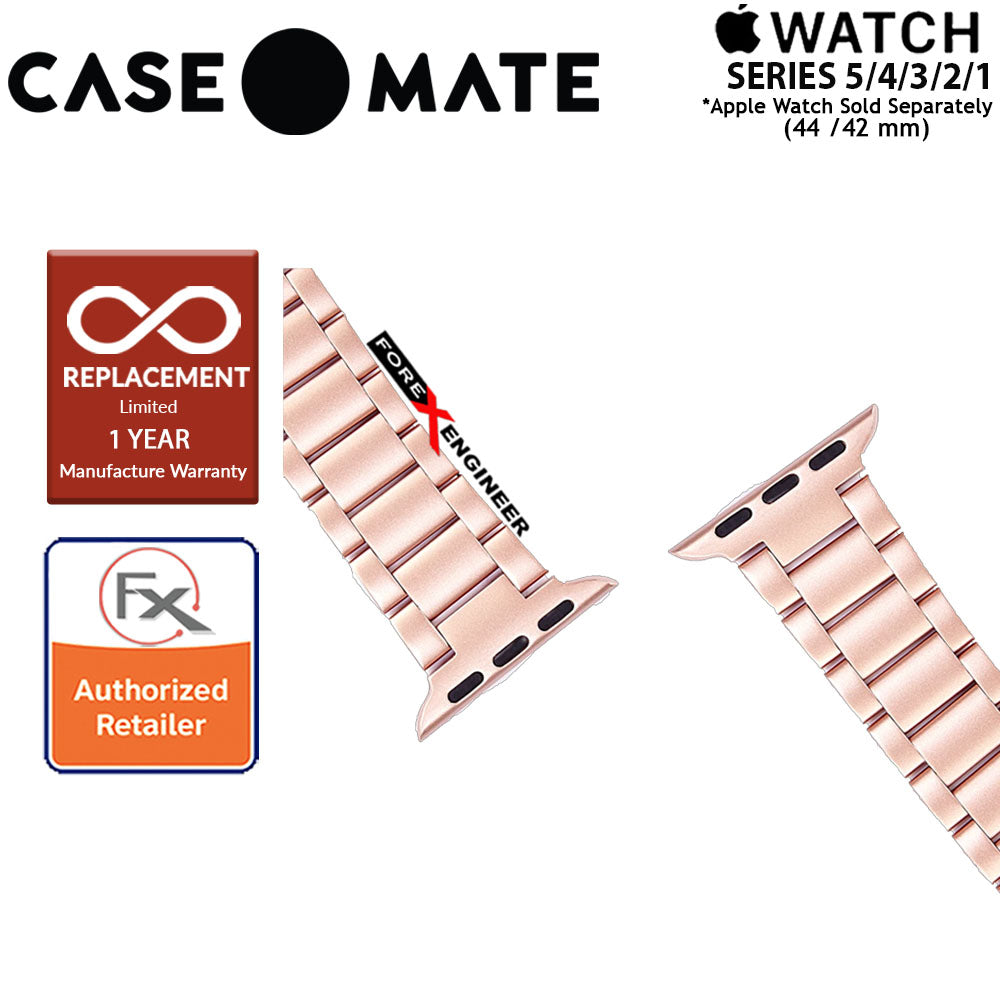 Case Mate Linked Watch Band for Apple Watch Series 5 - 4 - 3 - 2 - 1 ( 42 - 44 mm ) ( Rose Gold ) ( Barcode : 846127183086 )