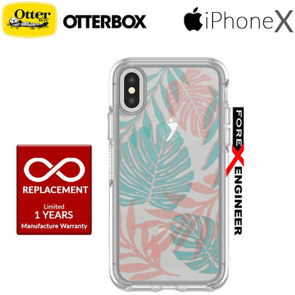 Otterbox Symmetry Series Clear Graphic for iPhone X - Easy Breezy - Forexengineer-malaysia