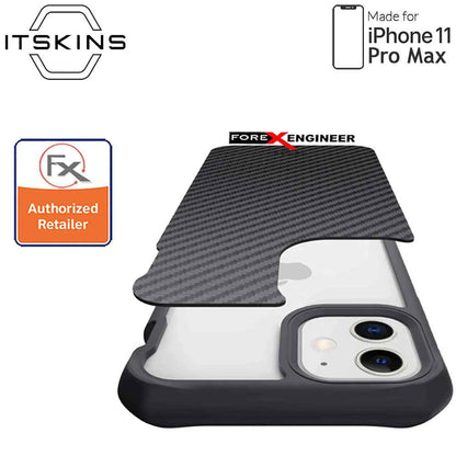 ITSkins Hybrid Fusion Carbon for iPhone 11 Pro Max ( Black 1 ) ( Barcode: 4894465852511 )