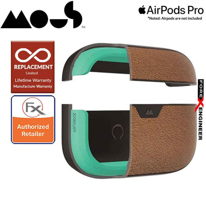 Mous for Airpods Pro Case - Comes with Carabiner Keychain - Brown Leather Colour ( Barcode : 5060624483158 )