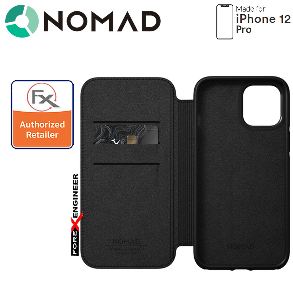 Nomad Rugged Folio Case for iPhone 12 Pro - Black ( Barcode : 856500019130 )