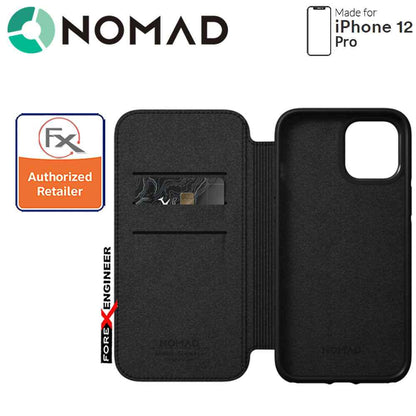 Nomad Rugged Folio Case for iPhone 12 Pro - Black ( Barcode : 856500019130 )