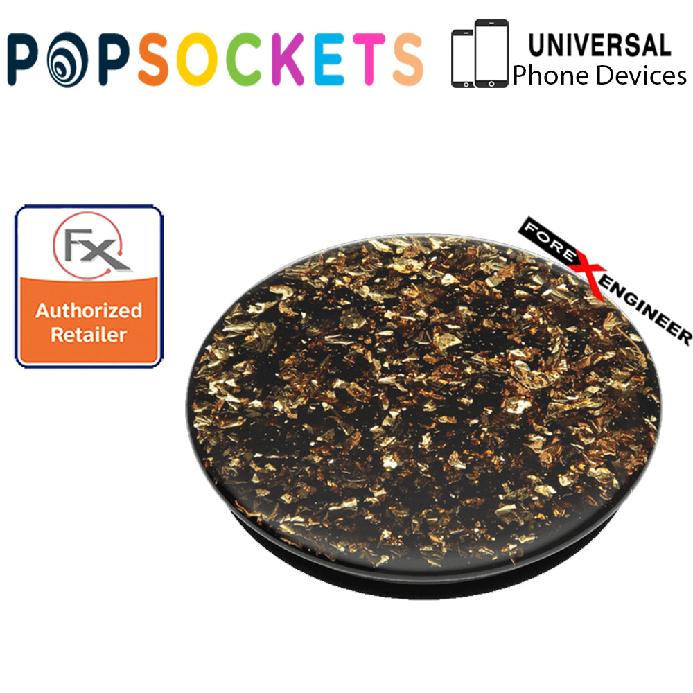 PopSockets PopGrip  Swappable Premium ( Foil Confetti Gold ) ( Barcode : 842978158297 )