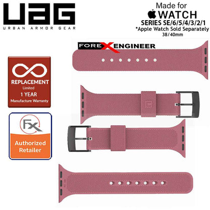 UAG [U] Dot Silicone Strap for Apple Watch Series 7 - SE - 6 - 5 - 4 - 3 - 2 - 1 ( 41mm - 40mm - 38mm ) - Dusty Rose (Barcode: 812451036282 )
