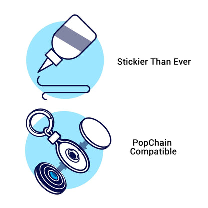 PopSockets PopGrip Swappable Premium - Festival Daisy Black (Barcode: 840173707159 )